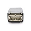 Connector Heavy Duty H10T Hasp Female Butt-joint Male 10 Pin Silver Plating Size PG29 Bulkhead Mounting