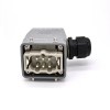 Heavy Duty Conector H6T 6 Pin Silver Plating Male Butt-Joint Female Hasp PG21 Bulkhead Montagem