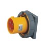 63A 3pin IEC60309 Pin Receptacle 2P-E IP67 CEE Industrial IEC60309 Panel Mount Male Socket