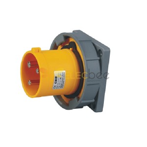 63A 3pin IEC60309 Pin Receptacle 2P+E IP67 CEE Industrial IEC60309 Painel Monte Masculino Soquete