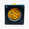Conector industrial 32A 3pin 110V-130V 50/60Hz 4h 2P+E IP44 CEE IEC60309 Panel Mount Pin Receptacle