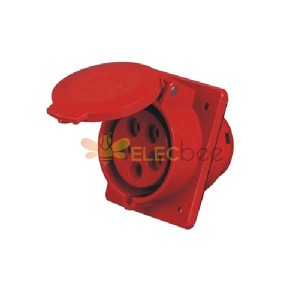 16A 5pin Socket 380V-415V 6h 3P-E IP44 IEC60309 CEE Industrial Panel Mount Receptacle Type d'Angle