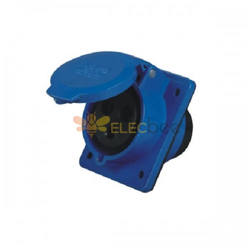 CEE IEC60309 32A 3pin IP44 Pannello Mount Receptacle Tipo di Angolo