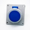 CEE Receptacle IP67 16A 3pin Panel Mount Receptacle Angle Type