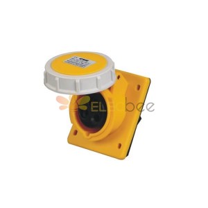 IEC60309 Panneau Mount Receptacle Type d'Angle 16A 3pin 110V-130V 2P-E IP67 CEE Industrial