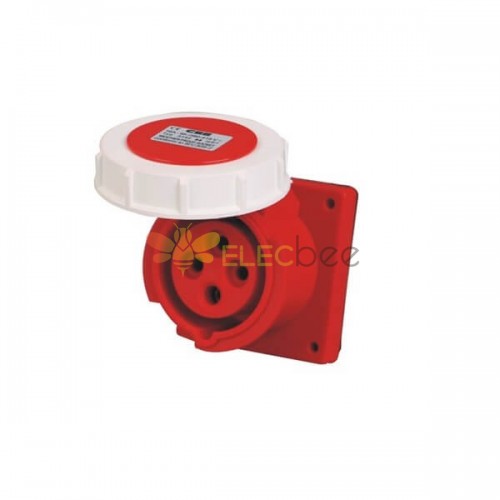 4pin IEC60309 socket 32A 380V-415V IP67 CEE Industrial Surface Mount Receptacle
