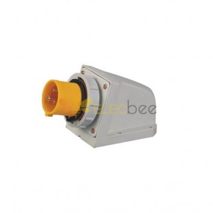 110V-130V 16A Receptacle 3pin 50/60Hz 2P+E 4h 2P+E IP67 CEE Industrial IEC60309 Surface Mount Pin Socket with Box