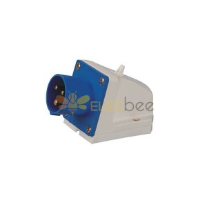 상자가 있는 16A 3핀 IEC60309 소켓 220V-250V 50/60Hz 2P+E 6h 2P+E IP44 CEE 산업 표면 마운트 핀 리셉터클
