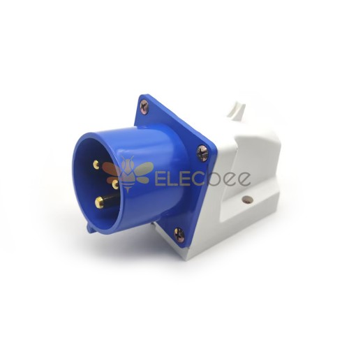 32A 3pin CEE Industrial 220V-250V 50/60Hz 2P+E 6h 2P+E IP44 IEC60309 Surface Mount Pin Receptacle with Box