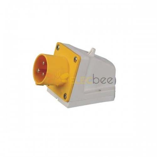 32A 3pin IEC60309 Socket 110V-130V 50/60Hz 2P+E 4h 2P+E IP44 CEE Industrial Surface Mount Pin Receptacle with Box