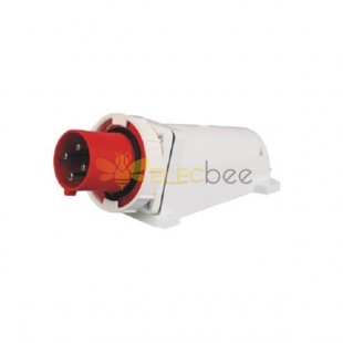 CEE Industrial Receptacle 63A 4pin 380V-415V IP67 IEC60309 Surface Mount Pin Receptacle with Box