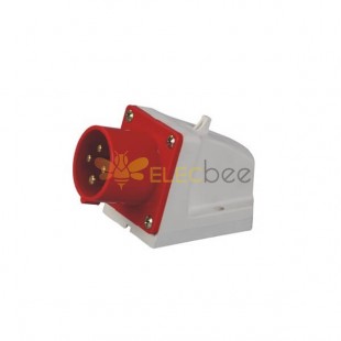 IEC60309 Socket 16A 4pin 380V-415V 50/60Hz 4P 6h 3P+E IP44 CEE Industrial Surface Mount Pin Receptacle with Box