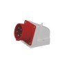 IP44 IEC60309 Socket 32A 5pin 380V-415V 50/60Hz 5P 6h 3P-E CEE Industrial Surface Mount Pin Receptacle with Box
