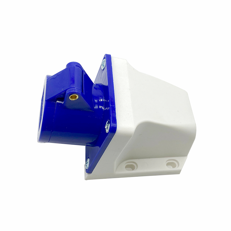 工业插座明装16A蓝色防水IEC60309 3芯明装插座