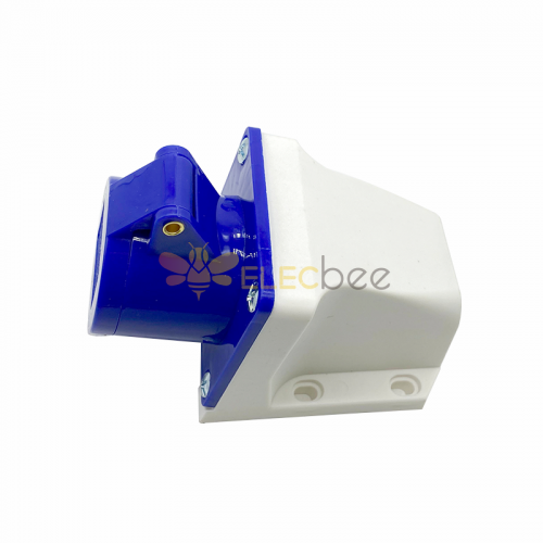 CEE Socket 16A 240V 3 Pin exterior azul industrial Caravana Socket IEC60309 Commando IP44