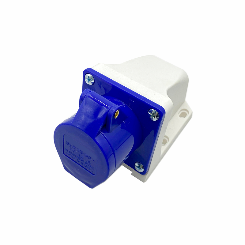 工業插座明裝16藍色防水IEC60309 3芯明裝插座