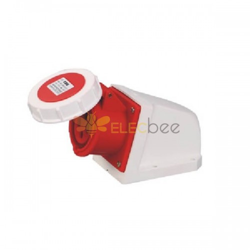 IEC60309 32A rojo 4pin 380V-415V 50/60Hz 4P 6h 3P+E IP67 CEE Enchufe de pared industrial