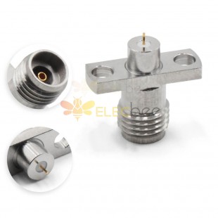 2.92Mm Female 2-Hole Flange Bulkhead Mount Dc To 40Ghz Rf Coax Connector