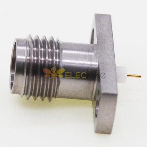 Conector roscado de 2,4 mm, conector de brida de 14 x 4,8 mm / 0,55 x 0,19 pulg. Clavija de 0,6 mm / 0,024″