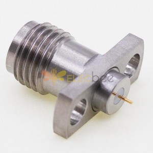 2.92mm Female Connector, 12.7 x 4.8mm / 0.500 x 0.190inch Flange 0.3mm / .012″ Pin Stainless High Frequency Connector