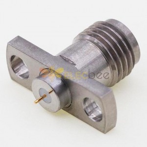 2.92mm Female Connector, 14 x 4.8mm / 0.550 x 0.190inch Flange 0.6mm / .024″ Pin