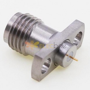 2.92mm Stainless High Frequency Connector Female Connector, 12.7 x 4.8mm / 0.500 x 0.190inch Flange 0.3mm / .012″ Pin