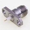2.92mm Female Jack Thread-in Flange Jack Bulkhead RF Coaxial Connector 40G for PCB