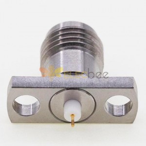 2.92mm Thread-in Connector, Flange Jack 0.3mm /.012″ Pin 12.7 x 4.8mm / 0.500 x 0.190″