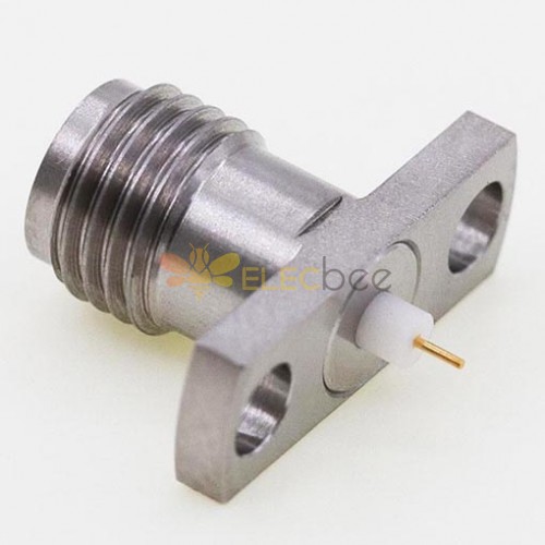 2.92mm Thread-in Connector, 14 x 4.8mm / 0.550 x 0.190″ Flange Jack 0.3mm /.012″ Pin