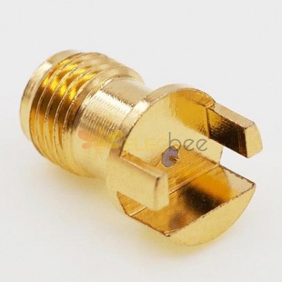 SMA Female PCB Connector, Φ7.5mm / .295″ Straight Jack, Φ0.3 x 1.22mm (L) Pin