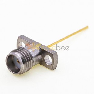 SMA Female Connector 12.7 x 4.8mm / 0.500 x 0.189 inch Flange 0.87mm / 0.034 inch Pin