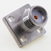 SMA Female Connector, 9.5mm / .374″ Square Flange 1.27mm / .050″ Pin
