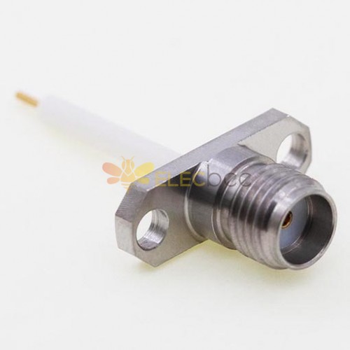 SMA Female Connector, 12.7 x 4.8mm / 0.500 x 0.190inch Flange w/Cylindrical Contact