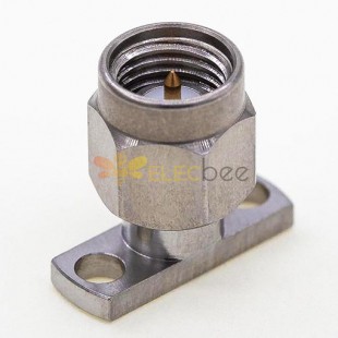 SMA Male Connector, 12.7 x 4.8mm / 0.500 x 0.190inch Flange for 0.23mm / .009″ Pin