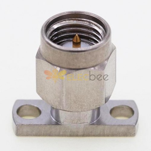 SMA Male Connector, 12.7 x 4.8mm / 0.500 x 0.190inch Flange for 0.30mm / .012″ Pin