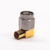 Right Angle SMA Male Connector Gold Plated