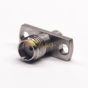 SMA Female Straight Flange with 2 Holes Straight for PCB