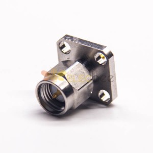 SMA Male Flange with 4 Holes Microwave