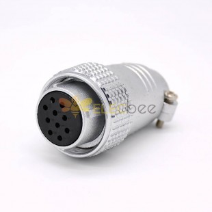 10 Pin Connectors P24 Female Plug Straight for Cable