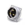 3 Pin Sockets P28 Straight 4 Holes Flange Connector