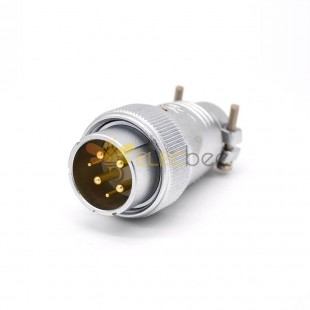 6 Pin Connector P32 Male Plug Straight for Cable