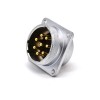 8 Pin Male Connector P28 Straight 4 Trous Flange Socket