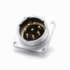 8 Pin Macho Conector P28 Straight 4 Buracos Flange Soquete
