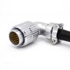 90 degree plug P32 19 Pin Male for Cable Connector