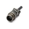 MS 5015 Series Size 14S 4pin Straight Male Plug Dust Cover With Chain