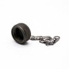 MS 5015 Series Size 14S 4pin Straight Male Plug Dust Cover With Chain