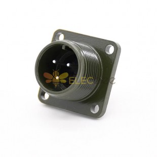 MS3102A14S-1P Circular Connector MIL-DTL-5015 Series Box Mount Receptacle 3 Contacts Solder Pin Threaded Connector 5pcs