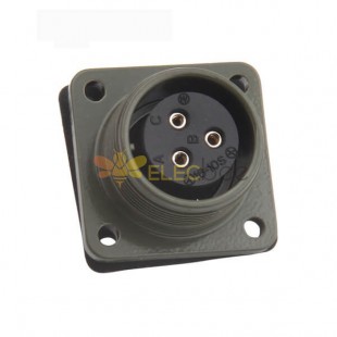 MS3102A16-10S Industrial 16-10 Contact Arrangement Panel Mount MS5015 Series 3 Pin Female Connector