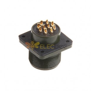 MS3102A18-19P Gold Plated Contact 10 Way Male Socket Military Connector