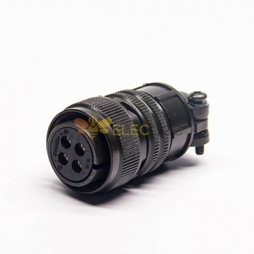 MS3106A18-10S Plug 4 Pin Straight Thread Connector para AWG12